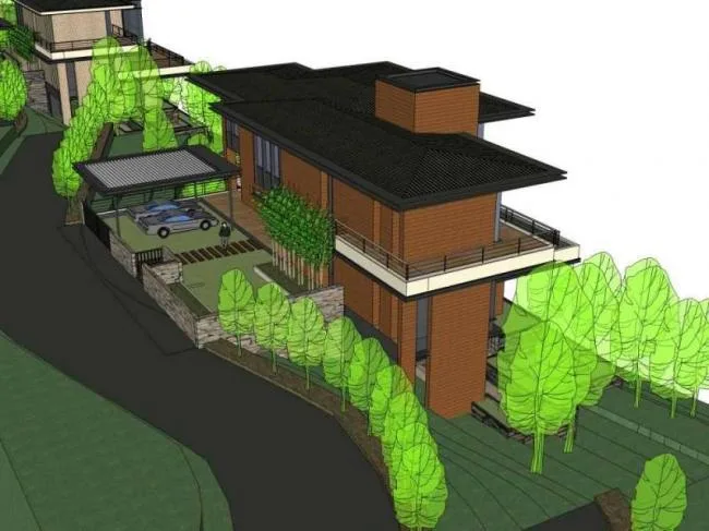 Sketchup Villa Model | Multi story Villa, Modern Style