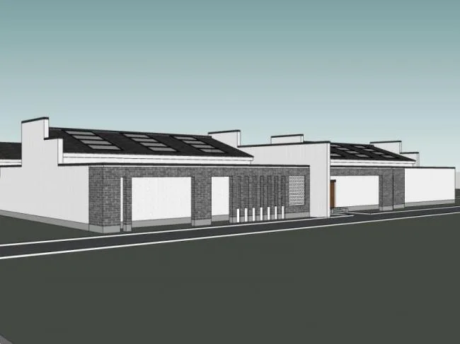 Sketchup Residential Model | Courtyard, Modern Chinese Style