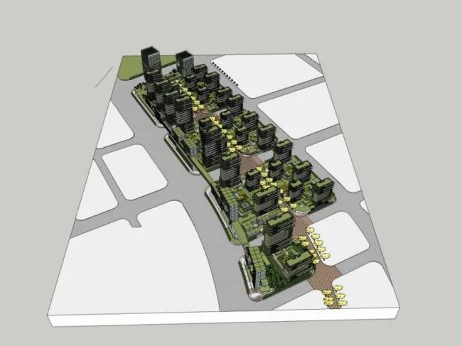 Sketchup Office Model | High rise Office Building, Modern Style