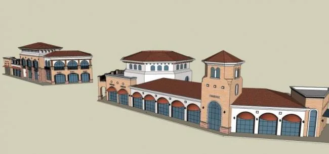 Sketchup Business Model | Multi story Clubhouse, Classical Style