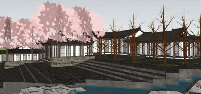 Sketchup Villa Model | Villa, Chinese Style