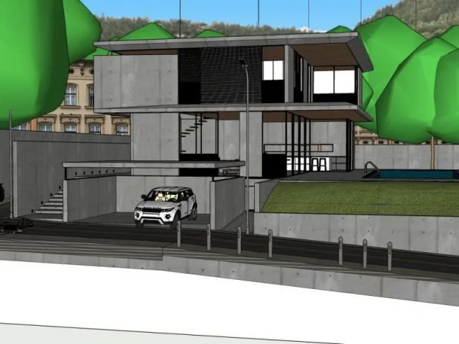 Sketchup Villa Model | Solo Villa, Garden Villa, Modern Style