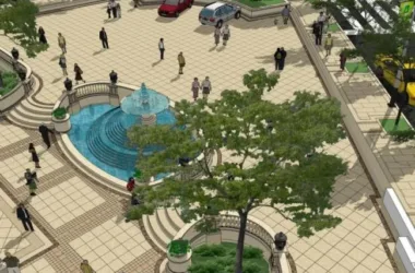 SketchUp Landscape Model: Commercial and Classical Design Styles-BIM WORLD