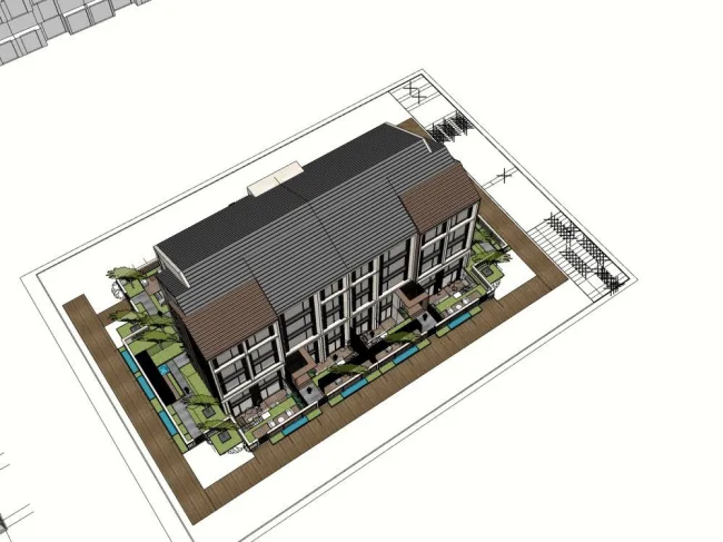 Sketchup Residential Model | High rise Residential Buildings, Modern Style, Residential Buildings
