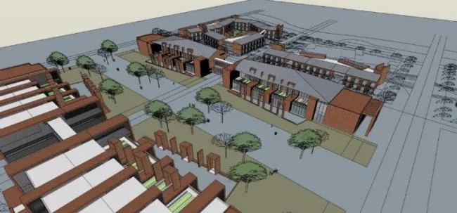 Sketchup Cultural Model | Multi story Library, Cultural Architecture, Modern Style