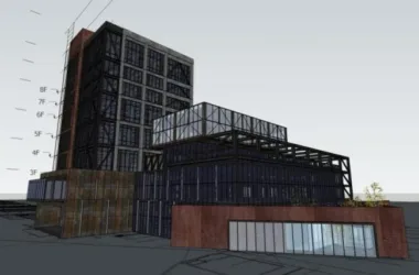 Sketchu Industrial Building | Modern Multi-Story Factory Design-BIM WORLD