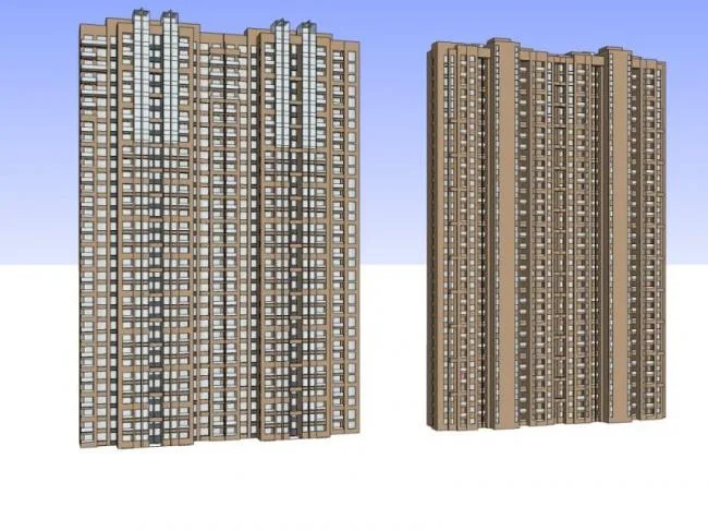 Sketchup Residential Model | Super High Rise Residential Buildings, Residential Buildings, Classical Style