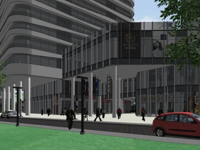 Sketchup Complex Model | Multi story High rise Mixed use Commercial Complex, Modern Style
