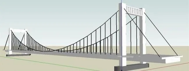 Sketchup Station Road and Bridge | Modern Style, Car Bridge