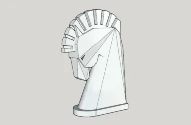 SketchUp Materials for Landscape Sculpture Models: Modern Horse Component-BIM WORLD