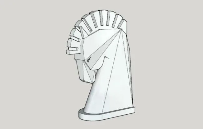 Sketchup Material Model | Landscape Sculpture Sketch Model Material Component, Horse, Modern Style