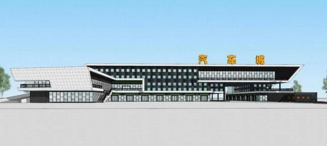 Sketchu Industrial Building | Linxiang Automobile City, Multi story Industrial Building with Modern Style