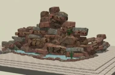SketchUp Material Model for Rockery and Landscape Sculpture Components-BIM WORLD