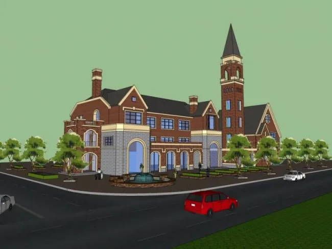 Sketchup Business Model | Clubhouse, European Classical Style