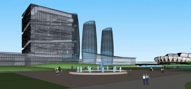 Sketchup Sports Center Model | Multi story Olympic Sports Center, Sports Architecture, Modern Style