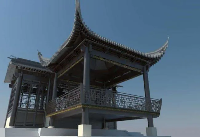 Sketchup Ancient Architecture Model | Multi story Stage, Chinese Style, Ancient Architecture
