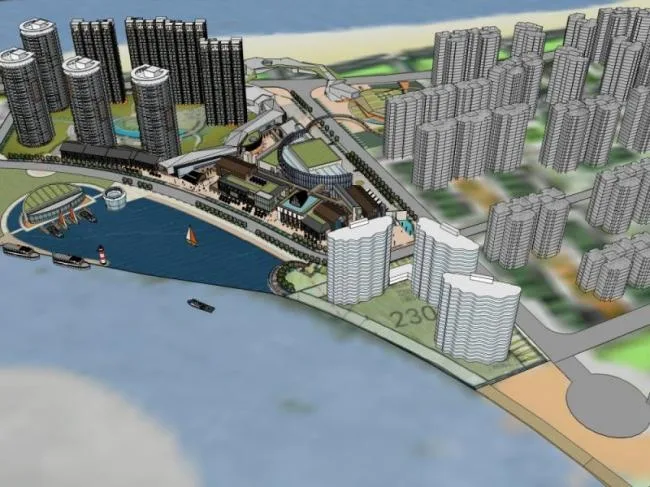 Sketchup Complex Model | Multi story Commercial Complex, Office Building, Residential Apartment, Modern Style
