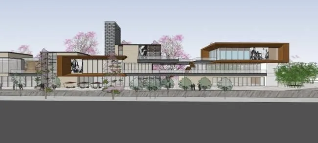 Sketchup Complex Model | Multi story Commercial Complex, Modern Style