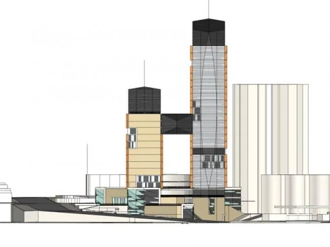 Sketchup Complex Model | Super high-rise commercial complex, hotel, office, modern style