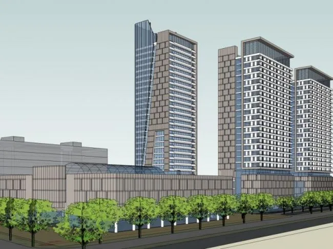Sketchup Complex Model | Super High rise Commercial Complex, Modern Style