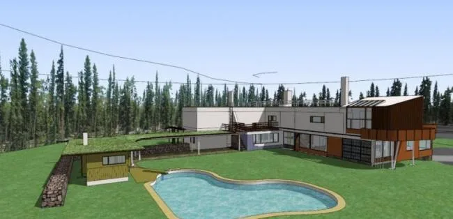Sketchup Villa Model | Solo Villa, Alva Alto, Modern Style