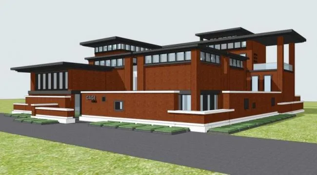 Sketchup Office Model | Multi story Small Office Building, Villa, Modern Style