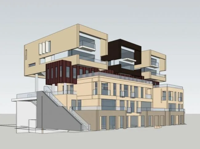 Sketchup Residential Model | Multi story Residence, Modern Style