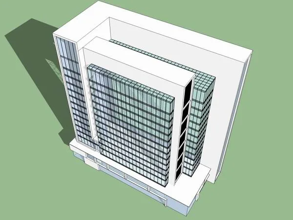 Sketchup Office Model | High rise Office Building, Modern Style