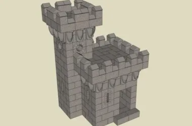 SketchUp Materials for Landscape Tower Components-BIM WORLD