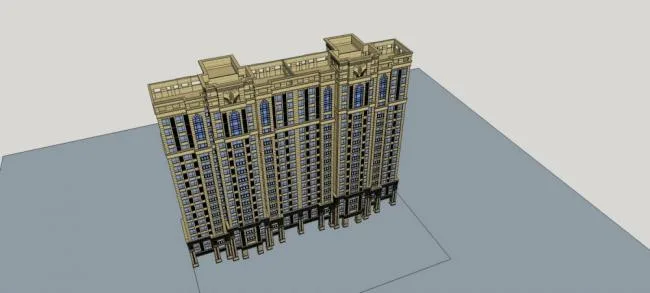 SketchUp Residential Models: High-Rise and Neoclassical Building Designs