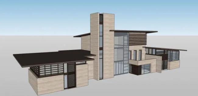 Sketchup Business Model | Multi story Club, Modern Chinese Style
