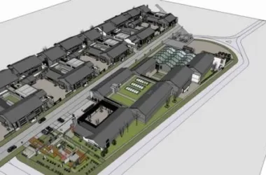 SketchUp Business Model: Multi-Story Commercial Street Inspired by Chinese Architecture-BIM WORLD