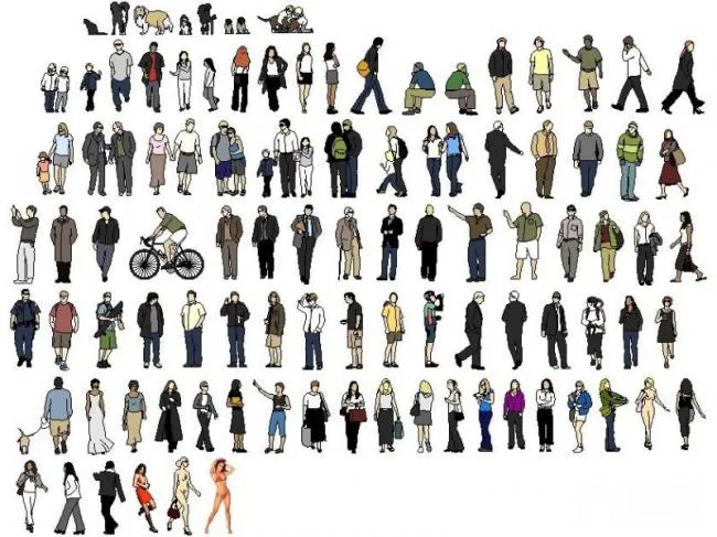 Sketchup Material Model | 2D Character SU Material, Architectural Model Material Component