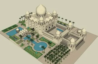 SketchUp Model of a Multi-Story Classical Castle: Ancient Architecture Design-BIM WORLD