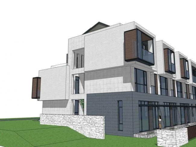SketchUp Residential Model: Multi-Story Classical Style Home