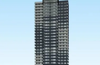 Modern High-Rise Residential Buildings SketchUp Model-BIM WORLD