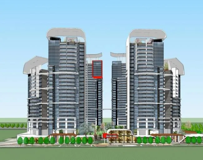 Sketchup Residential Model | High rise residential communities, residential buildings, modern style