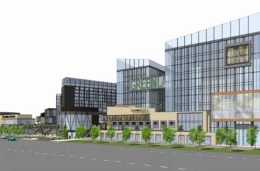 SketchUp Business Model: Modern Multi-Story High-Rise Mixed-Use Commercial Street-BIM WORLD