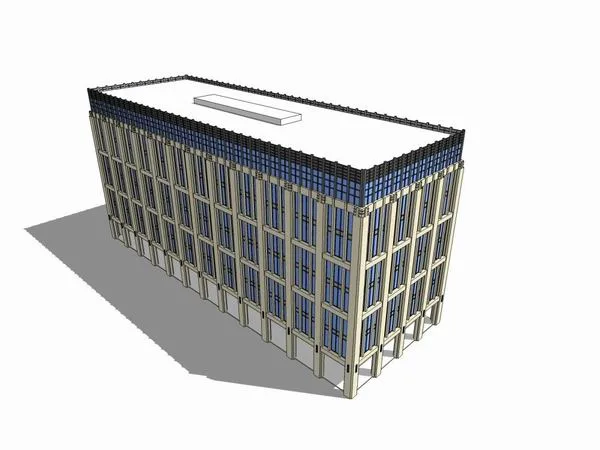 Sketchup Office Model | Multi story Office Building, Modern Style