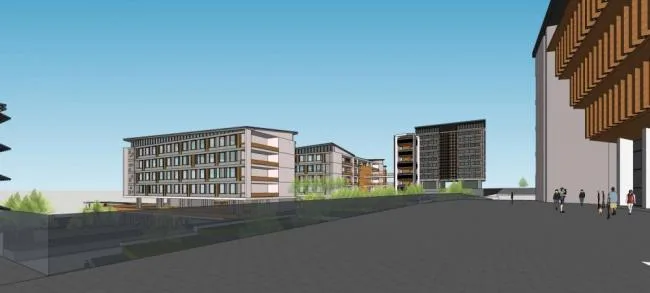 Sketchup School Model | Kunming Industrial Vocational and Technical College, Multi story School, New Chinese Style, Educational Architecture