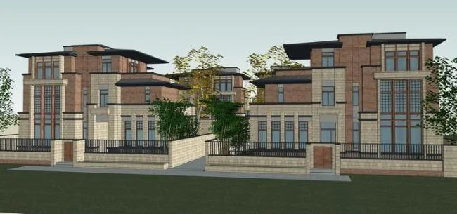 Sketchup Villa Model | Villa Residential Area, European Classical Style, Residential Architecture