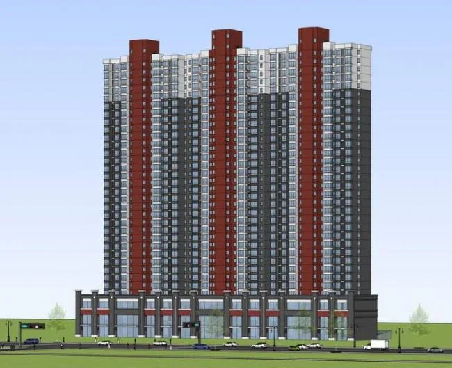 Sketchup Residential Model | High rise Residential Buildings, Residential Buildings, Modern Style