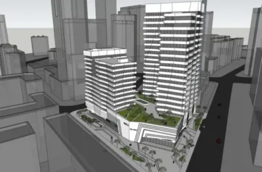 Modern Multi-Story Commercial Complex in SketchUp-BIM WORLD