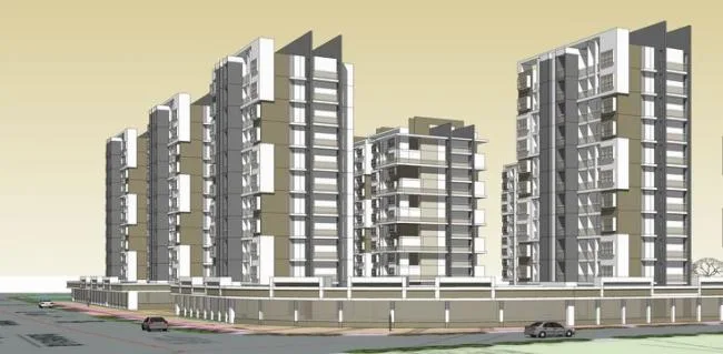Sketchup Residential Model | High rise residential buildings, residential buildings, ground floor commercial buildings, modern style
