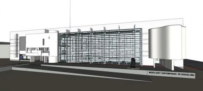 Sketchup Cultural Model | Multi story Art Gallery, Cultural Architecture, Modern Style