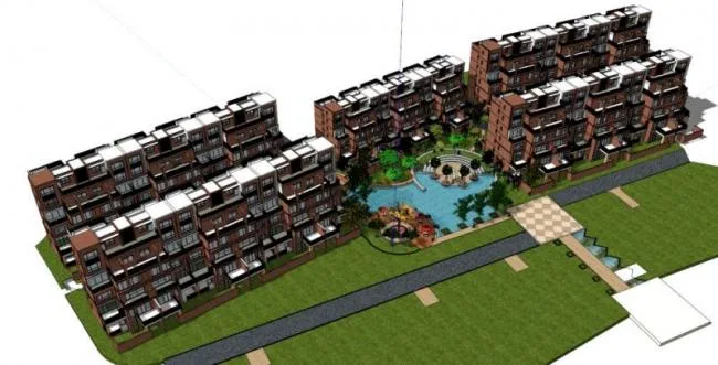 Sketchup Residential Model | Multi story Residence, Residential Building, Modern Style
