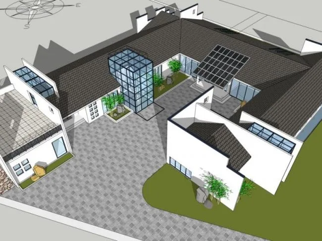 Sketchup Business Model | Low Level, Business Club, Modern Style