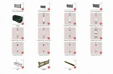 SketchUp Material Models: Railing Components Explained-BIM WORLD