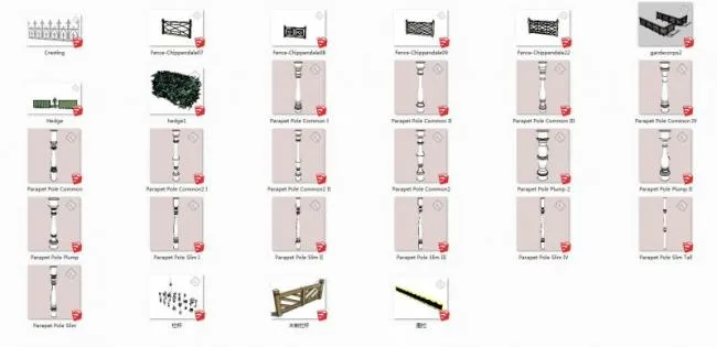 SketchUp Material Models: Railing Components Explained