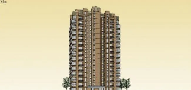 Sketchup Residential Model | High rise Residential Buildings, Residential Buildings, Classical Style
